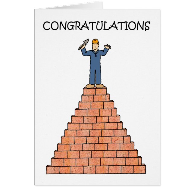 Félicitations aux masons certifiés (Devant)