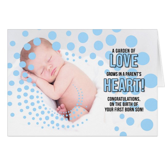 Félicitations aux nouveaux parents pour la naissan (Devant horizontal)