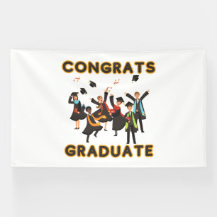 Félicitations Bannière en vinyle 6x10 pour diplômé