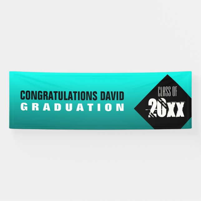 Félicitations Bannière sur mesure pour les diplôme (Horizontal)