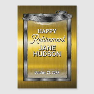 Félicitations Bonne Retraite Noir et Or