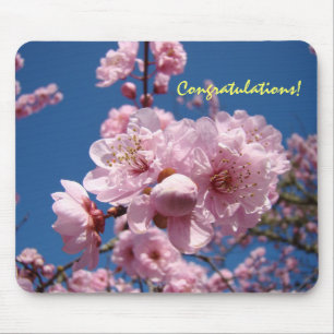Félicitations ! cadeaux tapis de souris Arbre Fleu