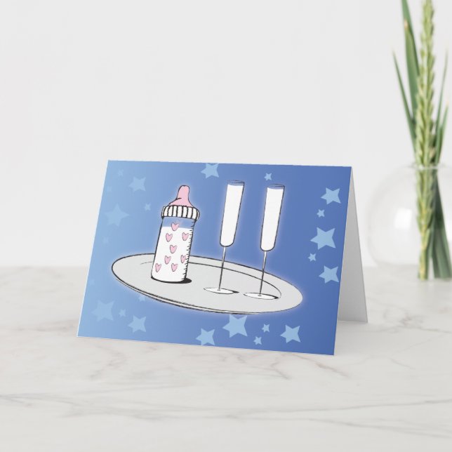 félicitations carte bébé (Devant)