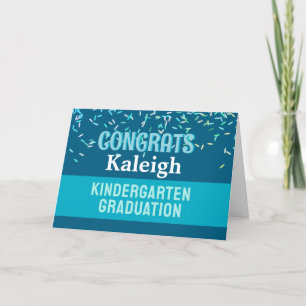 Félicitations ! ! Carte de diplôme de maternelle !