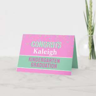 Félicitations ! ! Carte de diplôme de maternelle !