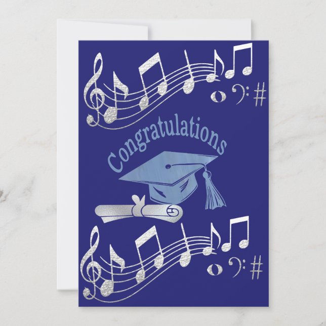 Félicitations carte de vœux pour diplômé : (Devant)
