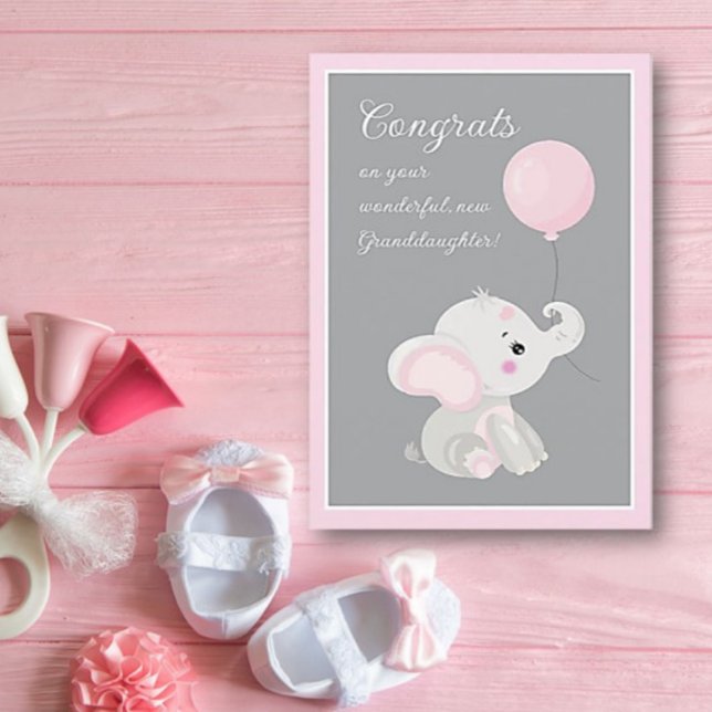 Félicitations ! Carte de voeux pour nouvelle petit (Créateur téléchargé)