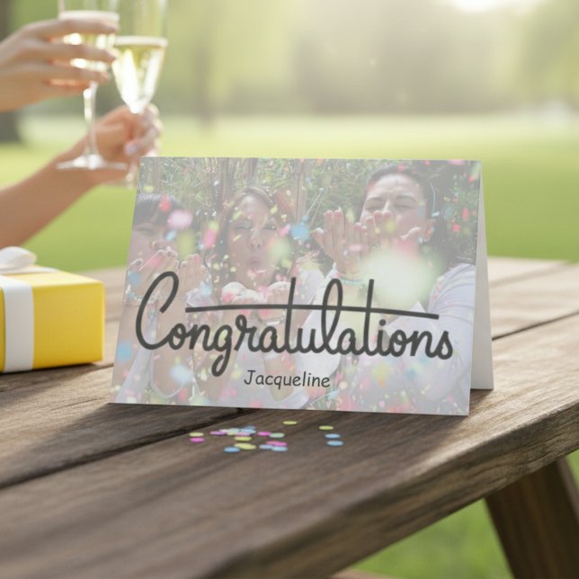 Félicitations Carte personnalisée (Congratulations Personalized Card)