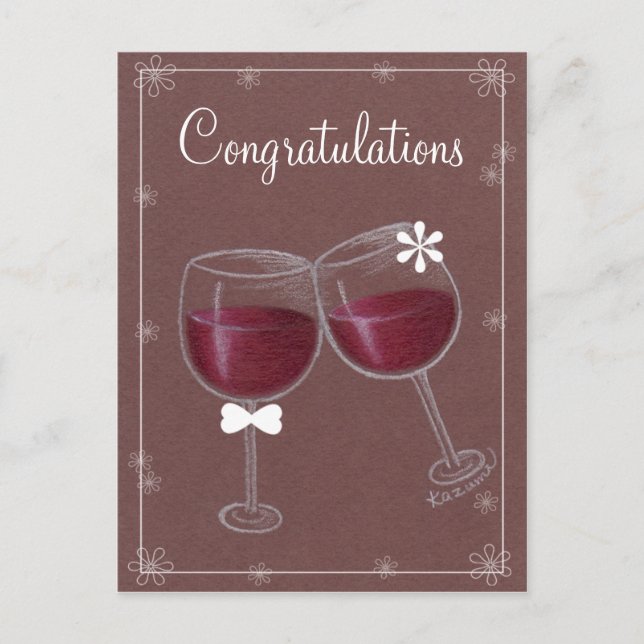 Félicitations ! ! Carte postale (Devant)