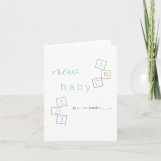 Félicitations Carte pour la Fête de Naissance de B (Devant)