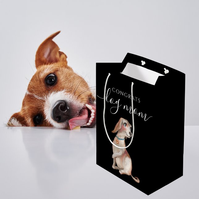 Félicitations Chien Maman Sac cadeau (Créateur téléchargé)