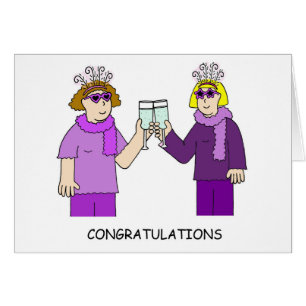 Félicitations Dames en violet