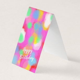 Félicitations d'anniversaire joyeusement colorées