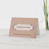 Félicitations d'entreprise Carte Étiquette Calligr