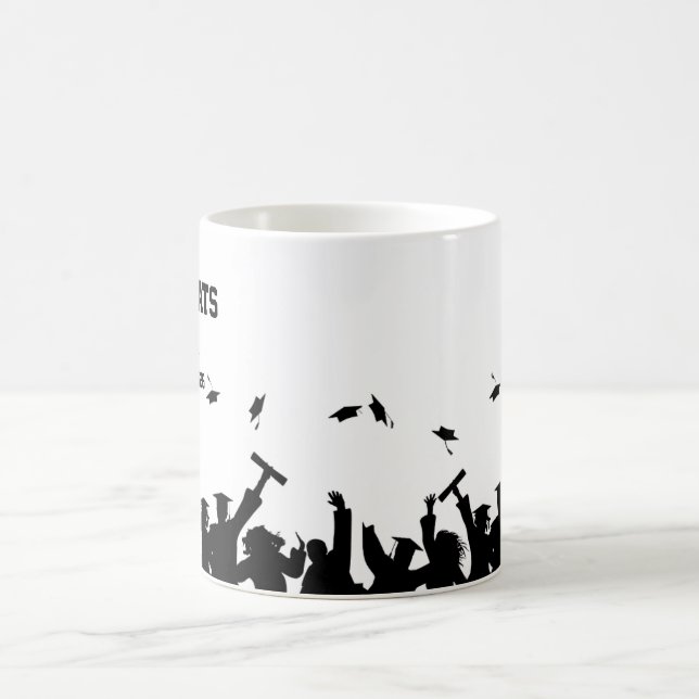 Félicitations Diplômé Mug Simple Minimal Personnal (Centre)