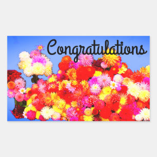 Félicitations Divers Stickers Dahlias #2-3