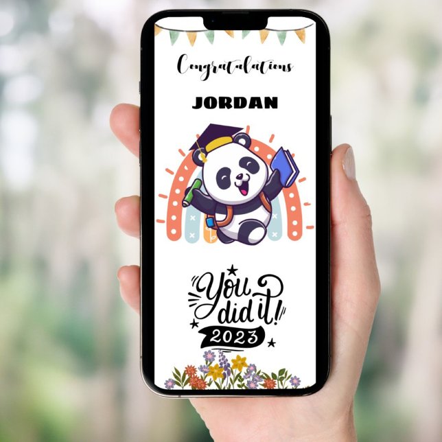 Félicitations drôles pour carte de fin d'études (Créateur téléchargé)