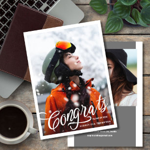 Félicitations Écrire Diplômé Photo Invitation