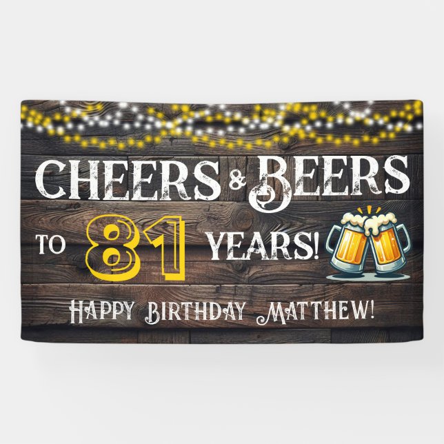 Félicitations et bières pour une bannière de fête  (Horizontal)