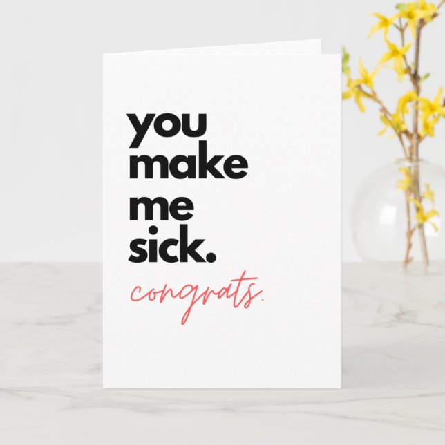 Félicitations, Félicitations, Cartes de voeux (Fleur jaune)