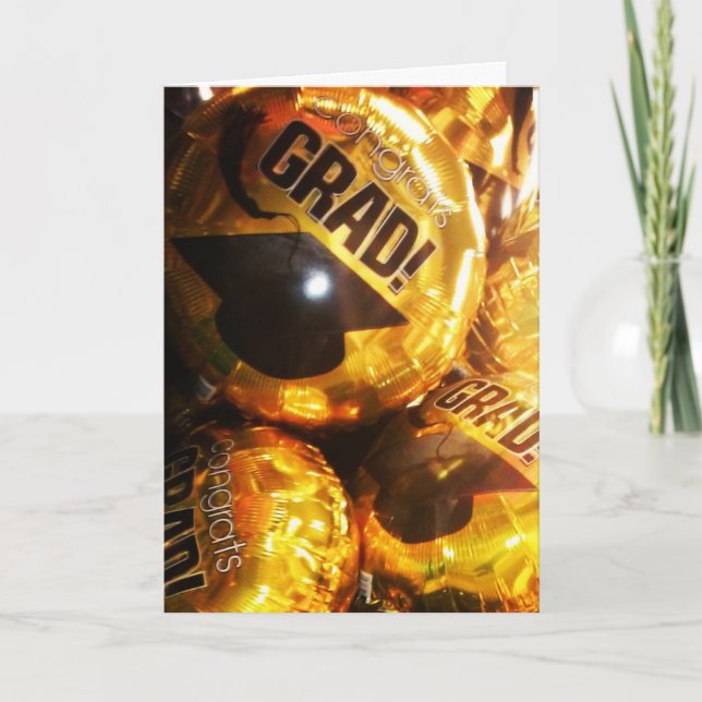 "FÉLICITATIONS GRAD! Ballons" Carte de Félicitatio (Devant)