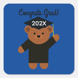 Félicitations Grad ! Stickers de l'ours de fin d'é