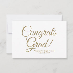 Félicitations grand or coutume classe d'école anné