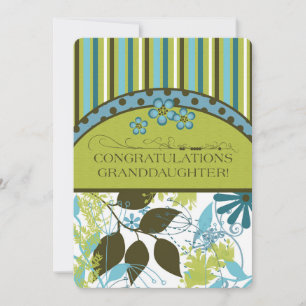 Félicitations Grandgirl Aqua Foliage