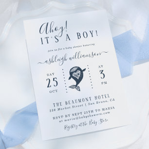 Félicitations ! Invitation à la baby shower pour g