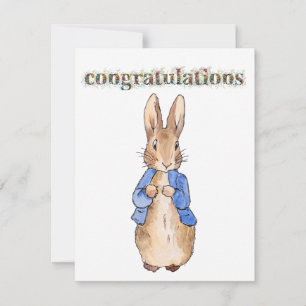 Félicitations lapin classique