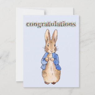Félicitations lapin classique