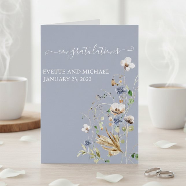 Félicitations Mariages personnalisées Fleurs sauva (Créateur téléchargé)