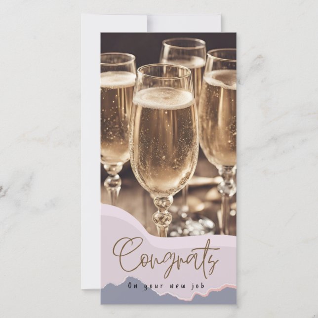 Félicitations Nouveau Emploi Moderne Élégant Félic (Devant)