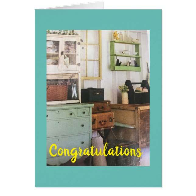 FÉLICITATIONS *NOUVEAU PROPRIÉTAIRE DU FOYER* (Devant)