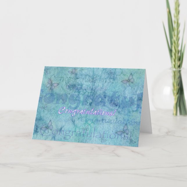 Félicitations Papillons de la carte (Devant)