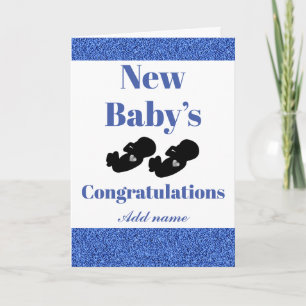 Félicitations personnalisées nouvelle carte bébé