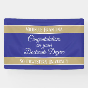 Félicitations Ph. D. ! Bannière de doctorat