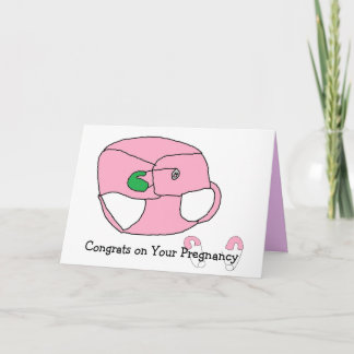 Félicitations pour la carte de grossesse