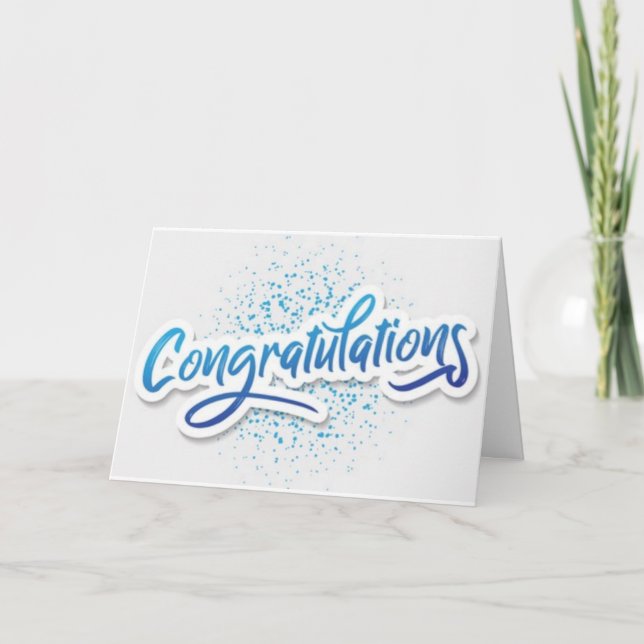 FÉLICITATIONS POUR LA CARTE "TOUTE OCCASION" (Devant)