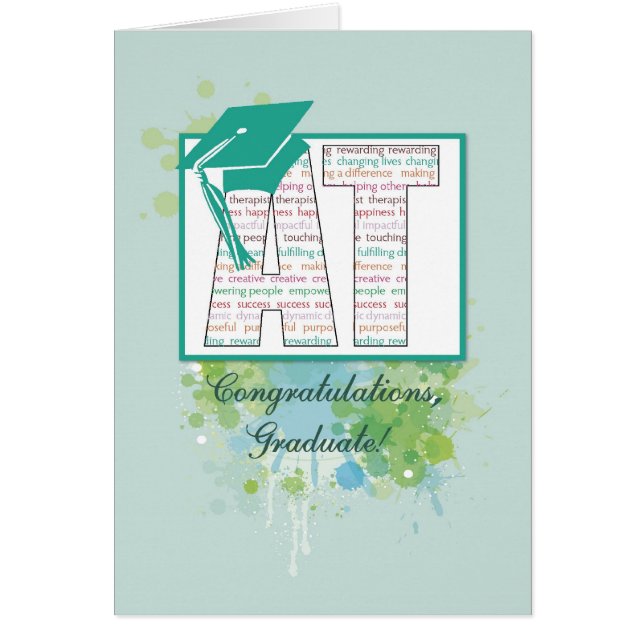 Félicitations pour la Graduation Art Therapy, AT C (Devant)