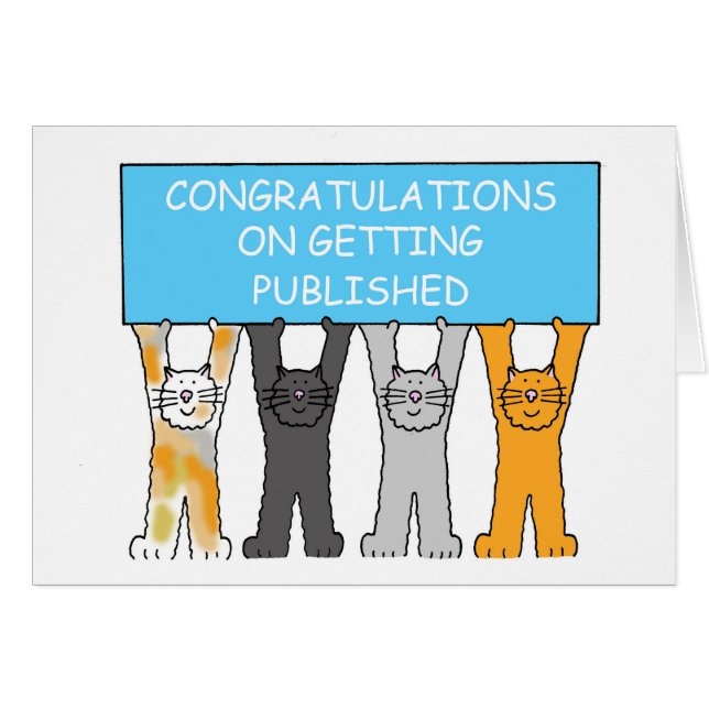 Félicitations pour la publication (Devant horizontal)