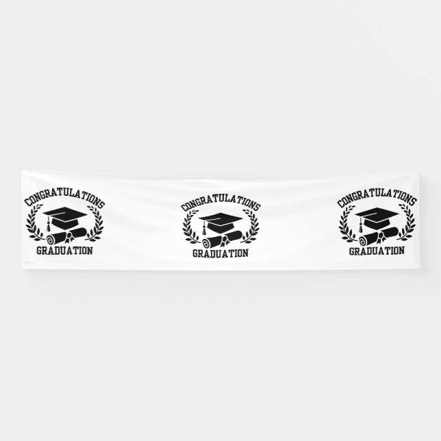 Félicitations pour la remise des diplômes Bannière (Horizontal)