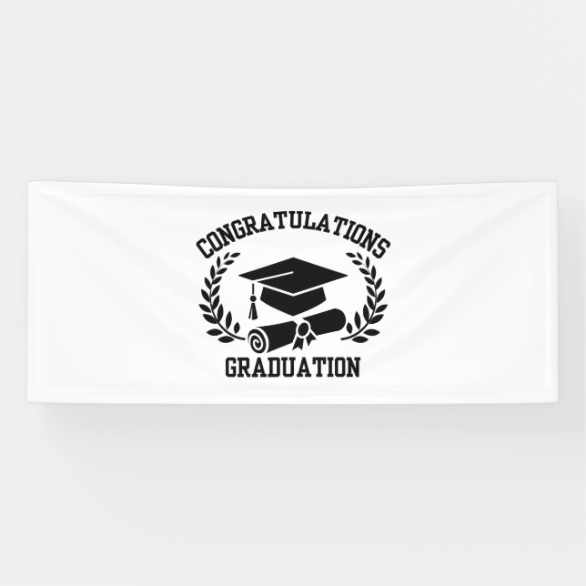 Félicitations pour la remise des diplômes Bannière (Horizontal)