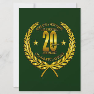 Félicitations pour le 20e anniversaire