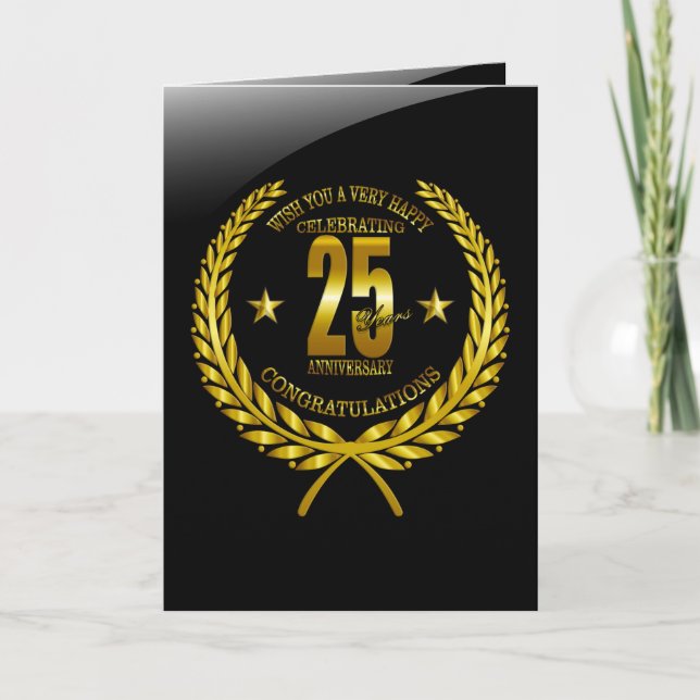 Félicitations pour le 25e anniversaire (Devant)