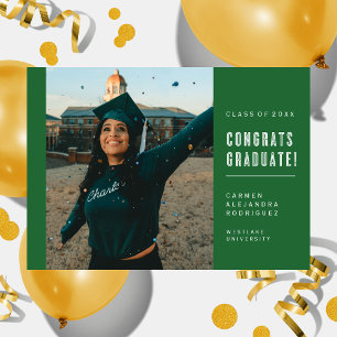 FÉLICITATIONS POUR LE DIPLÔMÉ INVITATION MINIMALIS