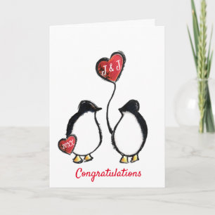 Félicitations pour le mariage carte avec ballon pi