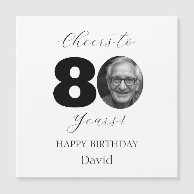 Félicitations pour un anniversaire marquant avec u (Devant)