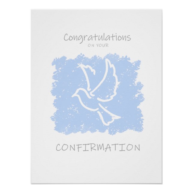 Félicitations pour votre affiche de confirmation (Devant)