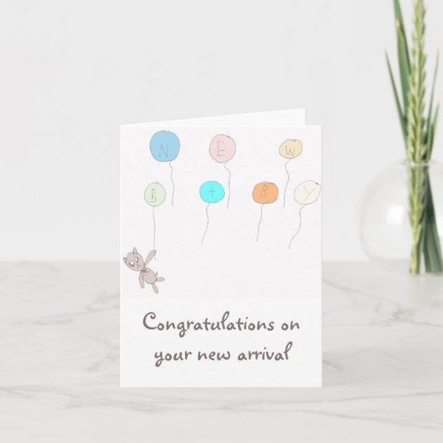 Félicitations pour votre bébé ! Carte (Devant)